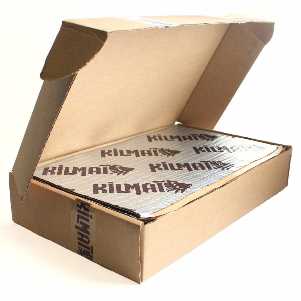 50 Mil Car Sound Deadening Mat - 50 Sq Ft Kit, Butyl & Foil, Reduces Vibration & Road Noise